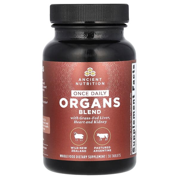 Ancient Nutrition Once Daily Organs Blend, 30 Tablets