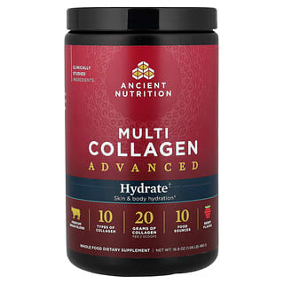 Ancient Nutrition, Multi Collagen Advanced, Hydrate, Berry, 16.9 oz (480 g)