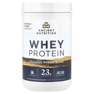 Ancient Nutrition, Whey Protein, Chocolate Peanut Butter, 1.34 lb (609.01 g)