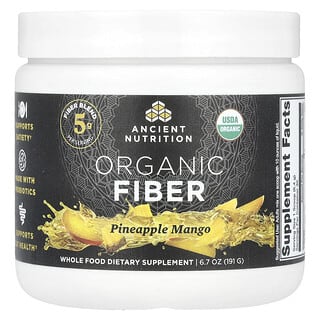 Ancient Nutrition, Fibra Orgânica, Abacaxi e Manga, 191 g (6,7 oz)