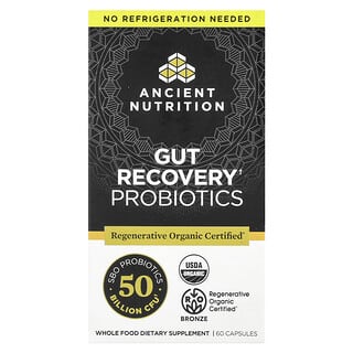 Ancient Nutrition, Gut Recovery Probiotics, 60 Capsules