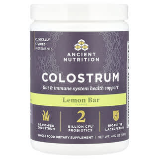 Ancient Nutrition, Colostrum, Lemon Bar, 4.02 oz (114 g)