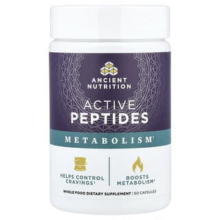 Ancient Nutrition, Active Peptides, Metabolism, 60 Capsules