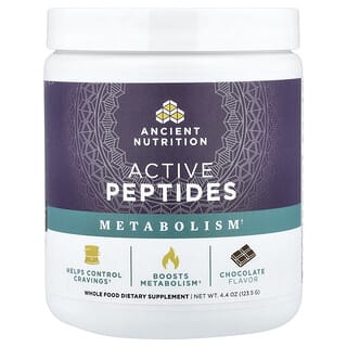 Ancient Nutrition, Active Peptides, Metabolism, Chocolate, 123.5 g (4.4 oz)