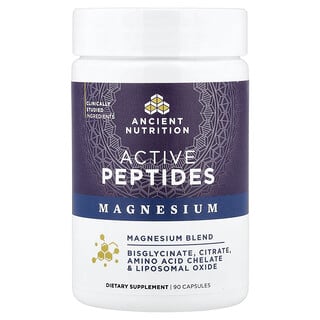 Ancient Nutrition, Active Peptides, Magnesium, 90 Capsules