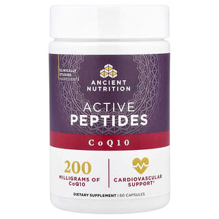 Ancient Nutrition, Aktive peptider, CoQ10, 60 kapsler