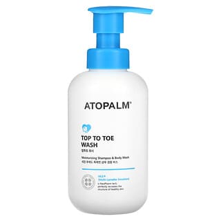 Atopalm, Detergente dalla testa ai piedi, shampoo idratante e bagnoschiuma, 300 ml