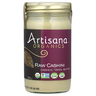 Artisana, Organics, 무가공 카슈니, 캐슈, 타히니 버터, 397g(14oz)