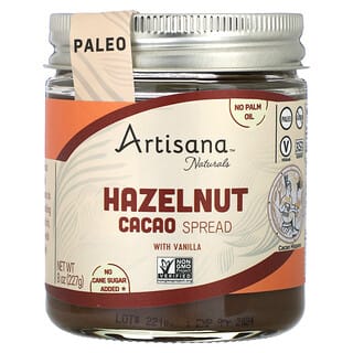 Artisana, Crema de avellana y cacao con vainilla`` 227 g (8 oz)