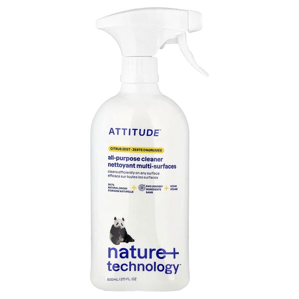 ATTITUDE, Universalrengjøringsmiddel, sitrusskall, 800 ml