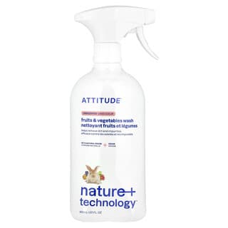 ATTITUDE, Meyve ve Sebze Yıkama, Kokusuz, 27,1 fl oz (800 ml)