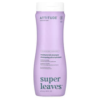 ATTITUDE, Super Leaves Science, Shampoo Natural, Rico em Umidade, Quinoa e Jojoba, 16 oz (473 ml)