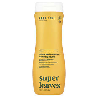 ATTITUDE, Super Leaves™, Champú para aportar volumen y brillo, Proteína de soya y arándanos rojos, 473 ml (16 oz. líq.)