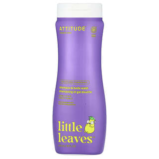 ATTITUDE, Little Leaves, Shampoo & Body Wash, Vanilla & Pear, 16 fl oz (473 ml)