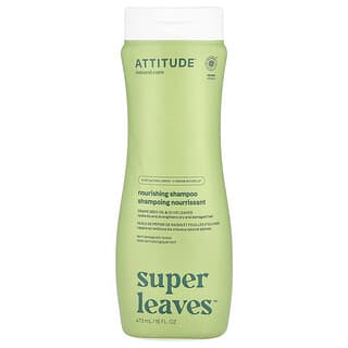 ATTITUDE, Super Leaves ™, питательный шампунь, масло из виноградных косточек и листья оливы, 473 мл (16 унций)