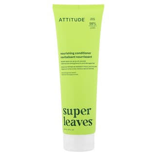 ATTITUDE, Super Leaves Science, Condicionador Natural, Nutritivo e Fortalecedor, Óleo de Semente de Uva e Folhas de Oliva, 8 oz (240 ml)