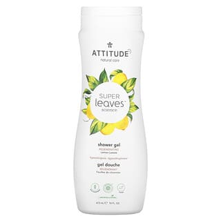 ATTITUDE, Super Leaves Science, Shower Gel, Regenerating, Lemon Leaves, 16 fl oz (473 ml)
