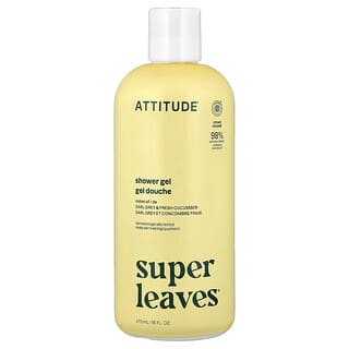 ATTITUDE, Super Leaves™, Douchegel, Citroenbladeren, 16 fl oz (473 ml)