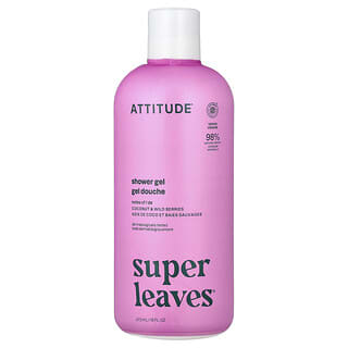 أتيتيود‏, Super Leaves ™ Science ، جل الاستحمام ، أوراق الشاي الأبيض ، 16 أونصة سائلة (473 مل)