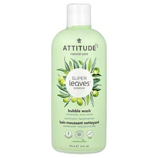ATTITUDE, Super Leaves Science, Bubble Wash, Zeytin Yaprakları, 16 fl oz (473 ml)