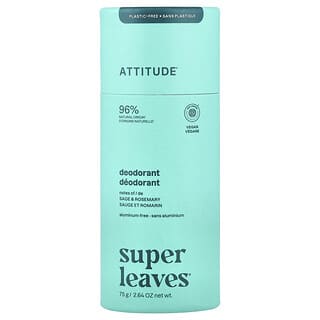 ATTITUDE, Super Leaves™, Deodorant, Sage & Rosemary, 2.64 oz (75 g)