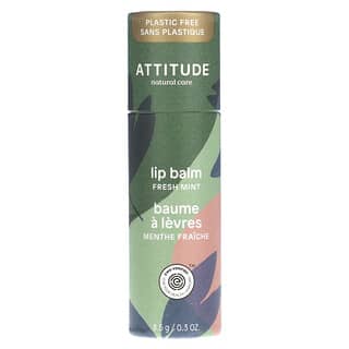 ATTITUDE, Leaves Bar, Lip Balm, Fresh Mint, 0.3 oz (8.5 g)