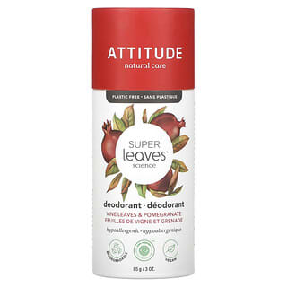 ATTITUDE, Super Leaves Deodorant, Vine Leaves & Pomegranate, 3 oz (85 g)