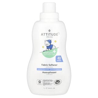 ATTITUDE, Little Ones, Amaciante de Roupas, Noite, Camomila Calmante, 40 Cargas, 1 l (33,8 fl oz)