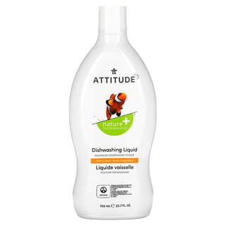 ATTITUDE, Dishwashing Liquid, Citrus Zest, 23.7 fl oz (700 ml)
