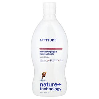 ATTITUDE, Nature + Technology™, Dishwashing Liquid, Geschirrspülmittel, Pinke Grapefruit, 700 ml (23,7 fl. oz.)