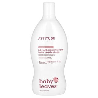 ATTITUDE, Baby Bottle Dishwashing Liquid, Unscented, 23.7 fl oz (700 ml)