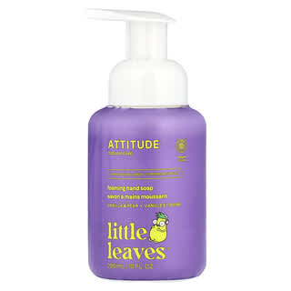 ATTITUDE, Little Leaves™, Foaming Hand Soap, Vanilla & Pear, 10 fl oz (295 ml)