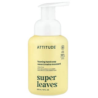 ATTITUDE, Super Leaves®, Foaming Hand Soap, Earl Grey & Fresh Cucumber, 10 fl oz (295 ml)