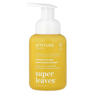 ATTITUDE, Super Leaves™, Foaming Hand Soap, Lemon Leaves, 10 fl oz (295 ml)