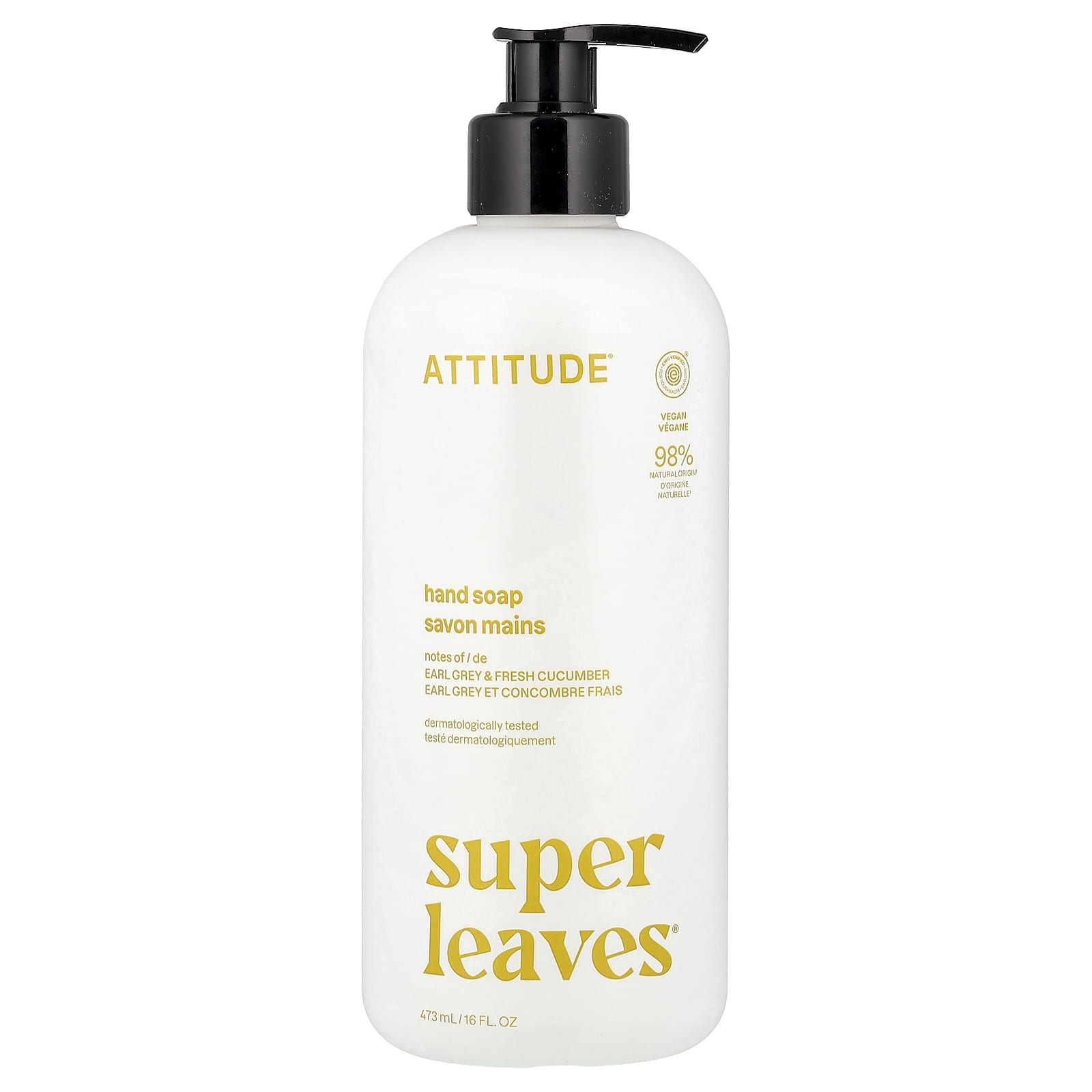 ATTITUDE, Super Leaves®, мыло для рук, 473 мл (16 жидк. унций)