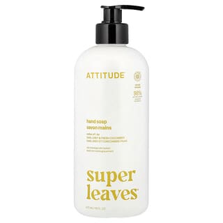 ATTITUDE, Super Leaves™, Jabón para manos, Hojas de limón, 473 ml (16 oz. líq.)