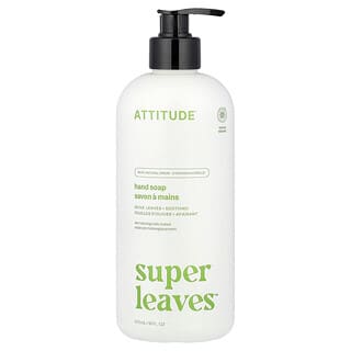 ATTITUDE, Super Leaves, håndsæbe, olivenblade, 473 ml