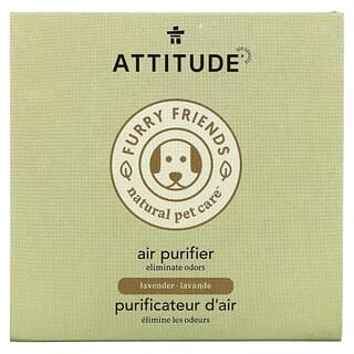 ATTITUDE, Cuidado natural para mascotas de Furry Friends, Purificador de aire, Lavanda, 227 g (8 oz)