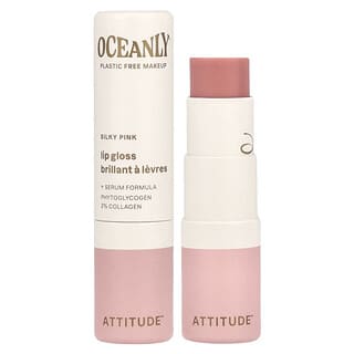 ATTITUDE, Oceanly™, Brilho Labial, Rosa Sedoso, 3,4 g (0,12 oz)