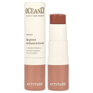 ATTITUDE, Oceanly™, Lip Gloss, Ginger, 0.12 oz (3.4 g)