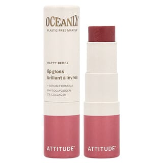 ATTITUDE, Oceanly™, Brillo labial, Baya feliz, 3,4 g (0,12 oz)