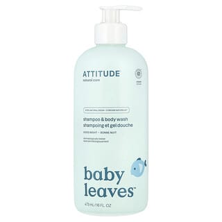 ATTITUDE, Baby Leaves Science, Champú y gel de ducha, 473 ml (16 oz. Líq.)