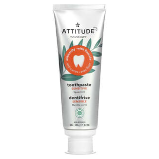 ATTITUDE, Sensitive Toothpaste Gel, Spearmint, 4.2 oz  (120 g)