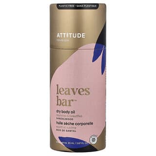 ATTITUDE, Leaves Bar™, Dry Body Oil Stick, Sandalwood, 2.87 fl oz (85 ml)