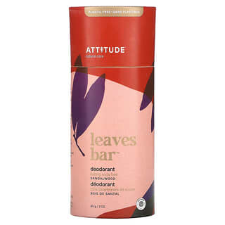 ATTITUDE, Leaves Bar Deodorant, Sandalwood, 3 oz (85 g)