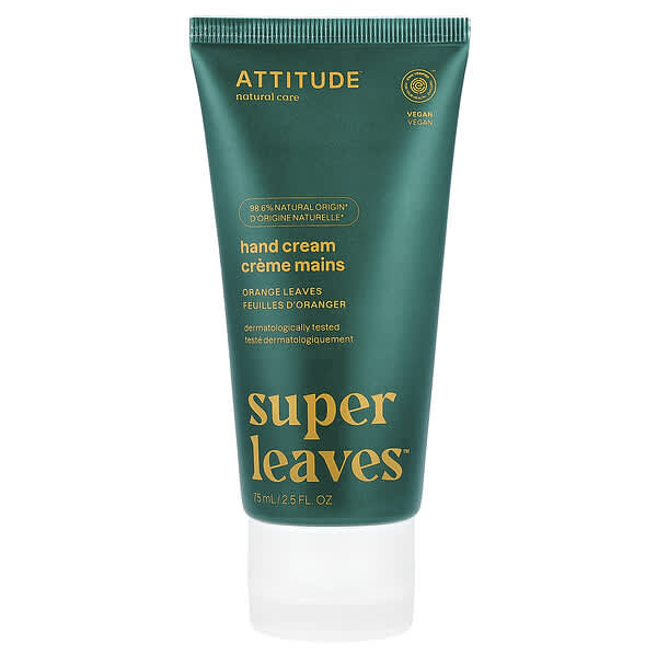 ATTITUDE, Super Leaves™, 핸드크림, Orange Leaves, 75ml(2.5fl oz)