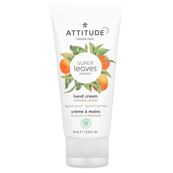 ATTITUDE, Super Leaves Science, Hand Cream, Orange Leaves, 2.5 fl oz (75 ml)