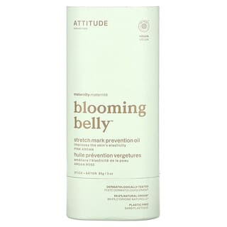 ATTITUDE, Blooming Belly, olejek zapobiegający rozstępom, różowy argan, 3 uncje (85 g)