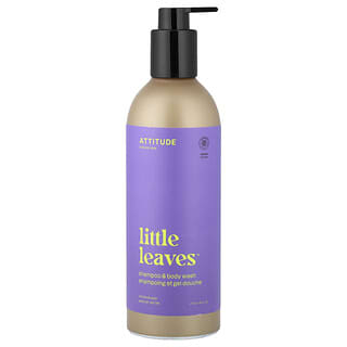 ATTITUDE, Little Leaves, Champú y gel de ducha, Vainilla y pera`` 473 ml (16 oz. Líq.)