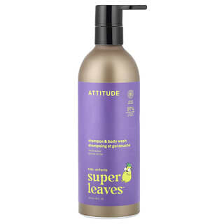 ATTITUDE, Little Leaves™ Shampoo & Body Wash, Vanille & Peer, 473 ml
